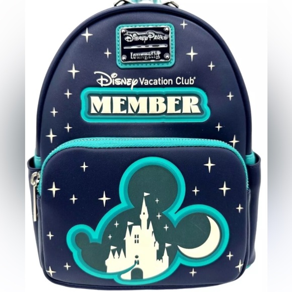 Loungefly Disney Parks Vacation Club Member Glow in DatkBackpack Hard Tag New! main image 9